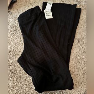 Bp Black stretchy wide leg pants